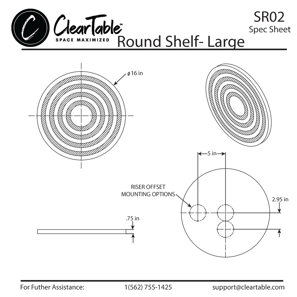ROUND SHELF - LARGE