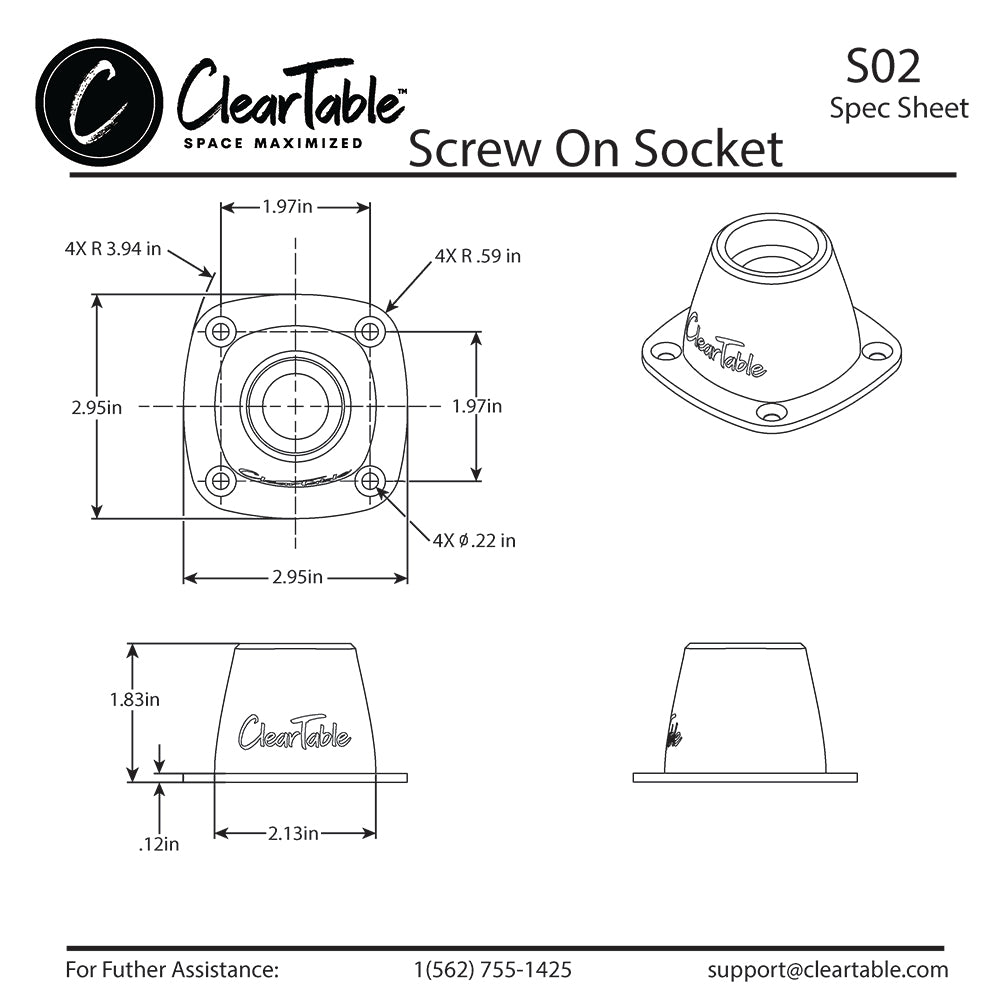 SCREW ON SOCKET