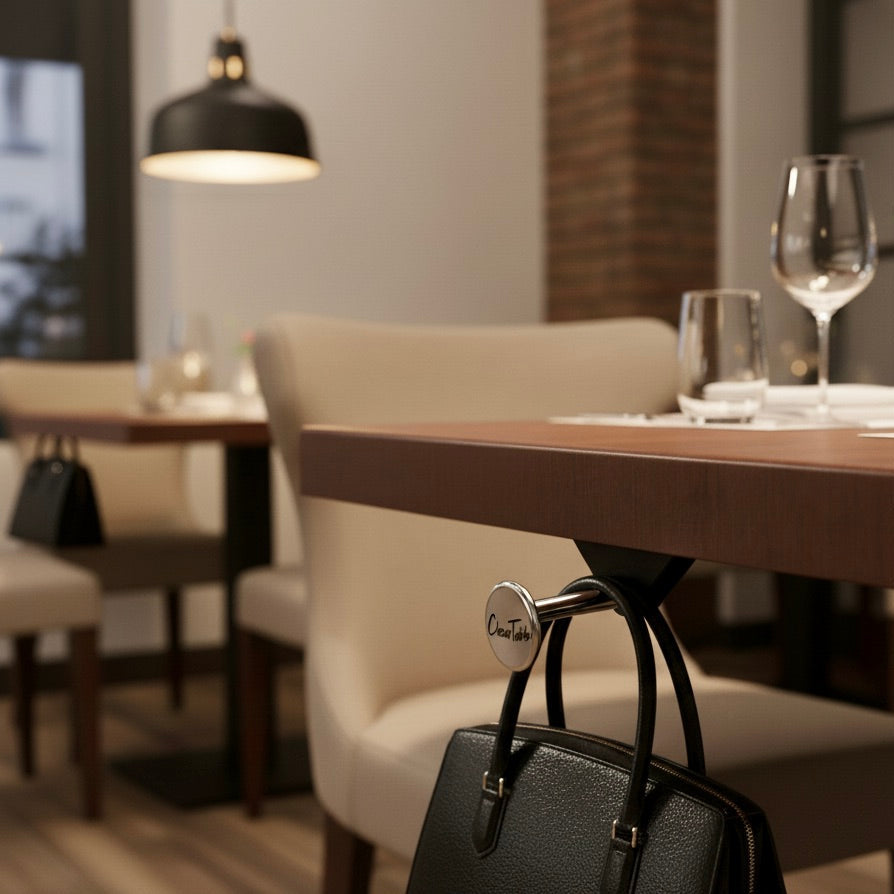 PURSE / BAG HANGER - UNDER TABLE MOUNT