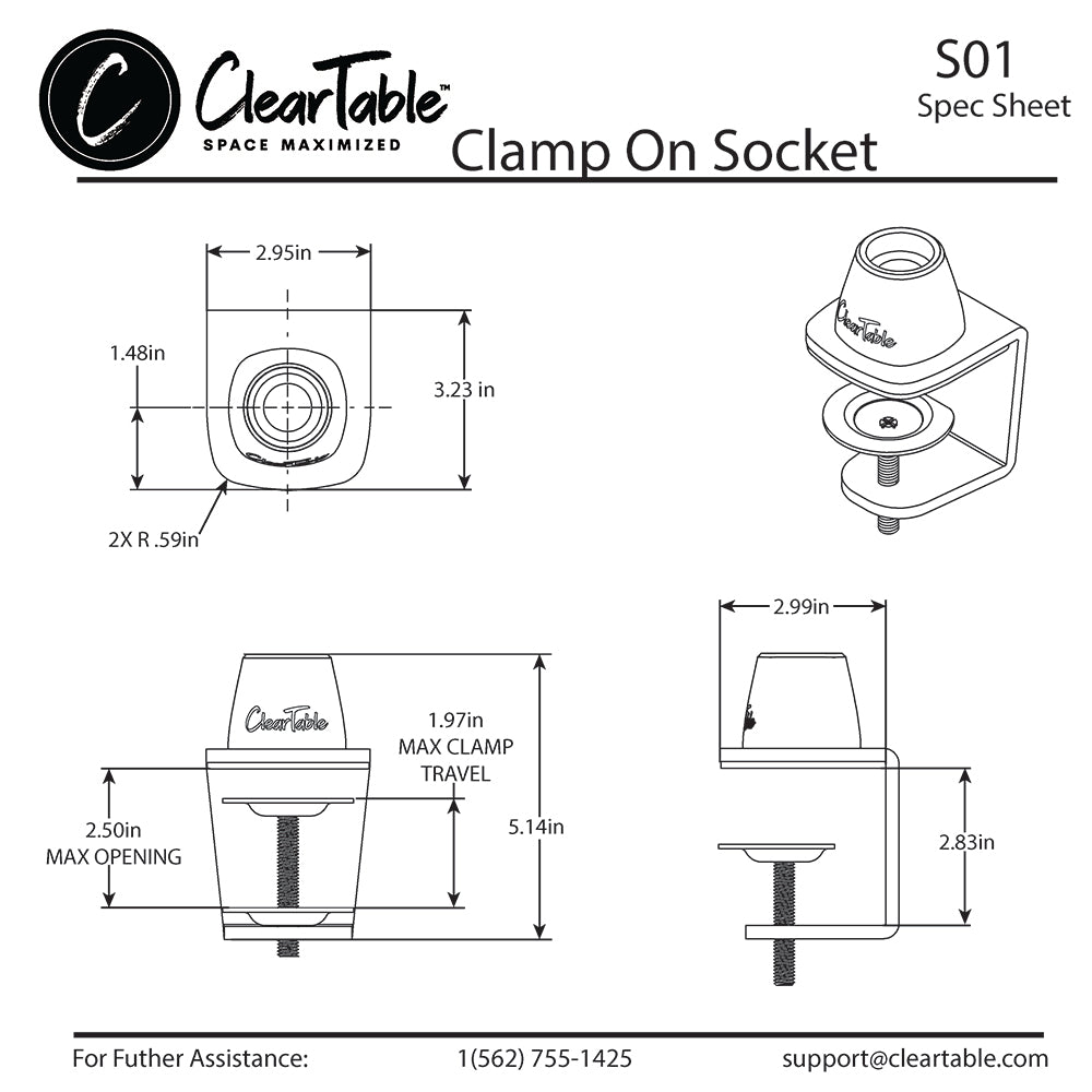 CLAMP ON SOCKET