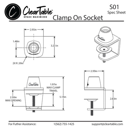 CLAMP ON SOCKET