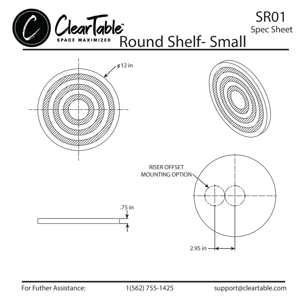 ROUND SHELF - SMALL