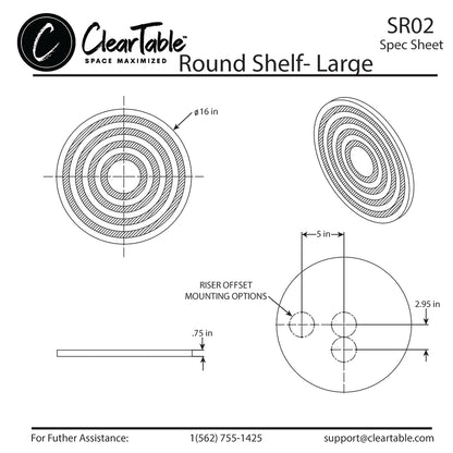 ROUND SHELF - LARGE