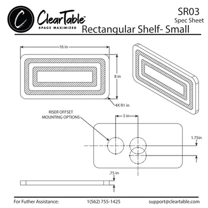 RECTANGULAR SHELF - SMALL