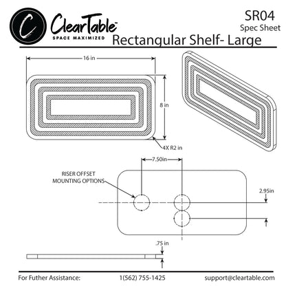 RECTANGULAR SHELF - LARGE